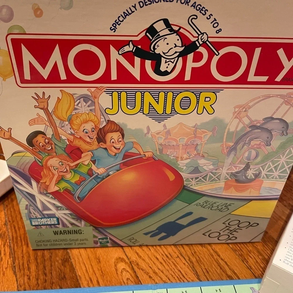 Monopoly Rollercoaster Junior Board Game by Hasbro 1999